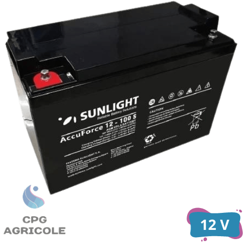 Batterie agriculture - Panneau solaire - Batterie SUNLIGHT 12V-min